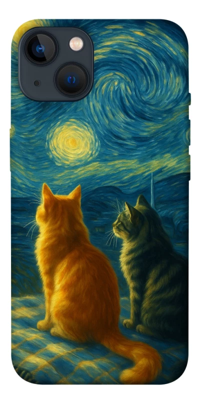 Чохол на Apple iPhone 13 (6.1") Cats under the stars фото 1 з 1