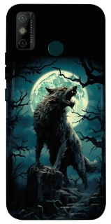 Чохол на TECNO Spark 6 Go Вовк під місяцем фото 1 з 1