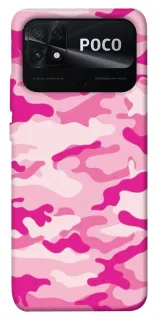Чехол на Xiaomi Poco C40 camouflage pink фото 1 из 1