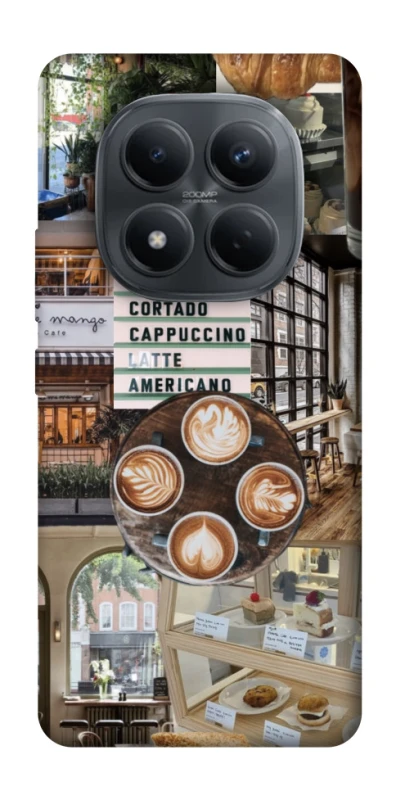 Чохол на Xiaomi Redmi Note 15 Pro 4G Coffee collage ver.5 фото 1 з 1