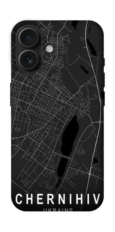 Чехол на Apple iPhone 16 Chernihiv map фото 1 из 1