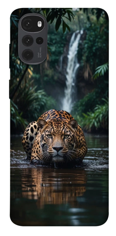 Чохол на Motorola Moto G22 Leopard in water фото 1 з 1