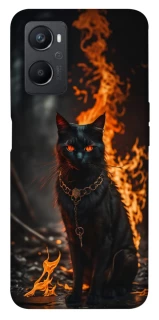 Чохол на Oppo A96 Вогняний кіт фото 1 з 1