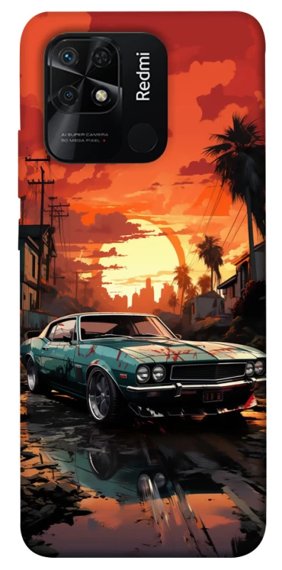 Чохол на Xiaomi Redmi 10C Car at sunset фото 1 з 1