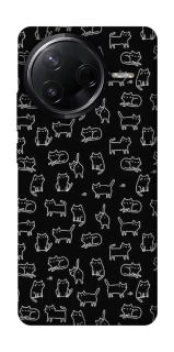 Чохол на Infinix Note 50 Pro Black Cats фото 1 з 1