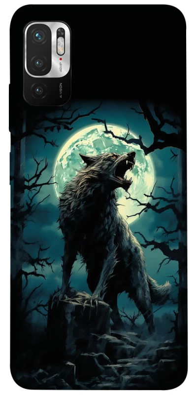 Чохол на Xiaomi Redmi Note 10 5G Вовк під місяцем фото 1 з 1