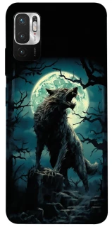 Чехол на Xiaomi Redmi Note 10 5G Волк под луной фото 1 из 1