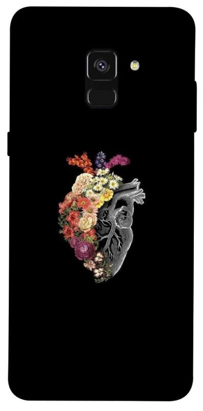 Чохол на Samsung A530 Galaxy A8 (2018) Heart with flowers фото 1 з 1