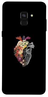 Чохол на Samsung A530 Galaxy A8 (2018) Heart with flowers фото 1 з 1