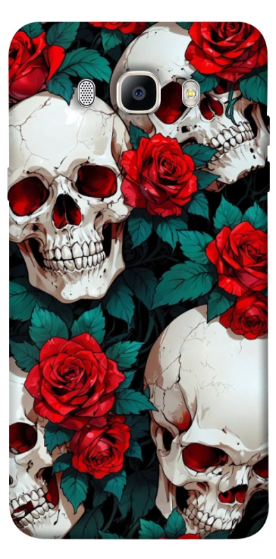 Чохол на Samsung J510F Galaxy J5 (2016) skull and rose фото 1 з 1