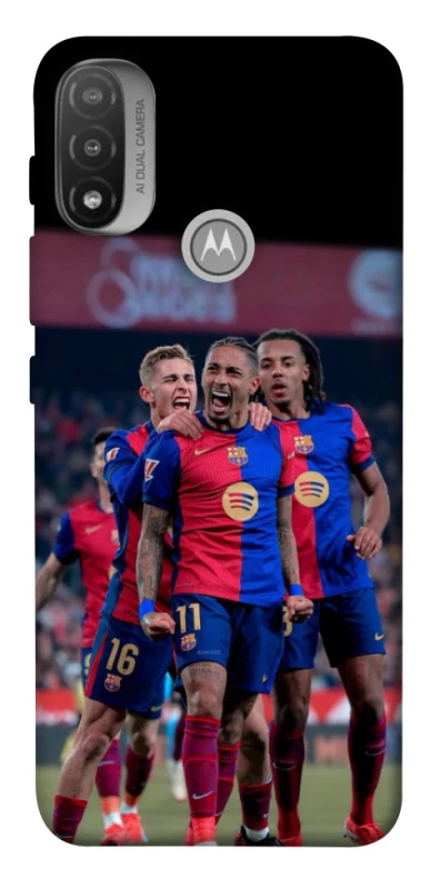 Чохол на Motorola Moto E20 FC Barcelona team фото 1 з 1