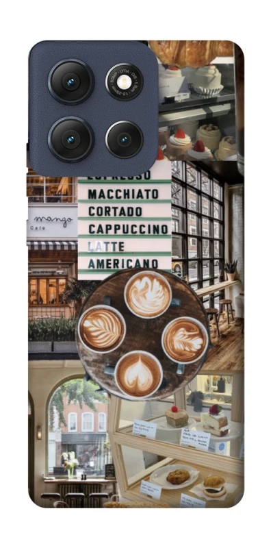 Чохол на Motorola Moto G86 Coffee collage ver.5 фото 1 з 1