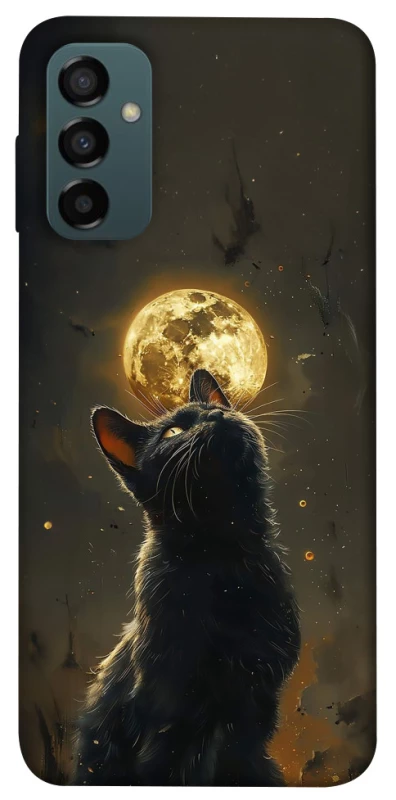 Чохол на Samsung Galaxy M34 5G Кіт під місяцем v2 фото 1 з 1