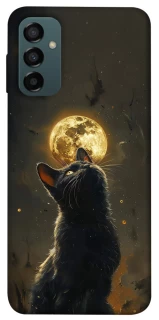 Чохол на Samsung Galaxy M34 5G Кіт під місяцем v2 фото 1 з 1