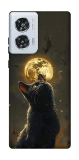 Чохол на Motorola Edge 50 Fusion Кіт під місяцем v2 фото 1 з 1