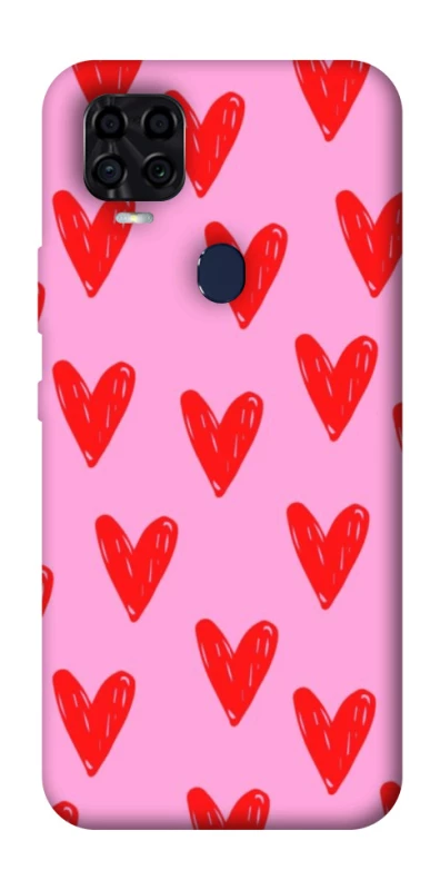 Чохол на ZTE Blade v2020 Red hearts 2 фото 1 з 1