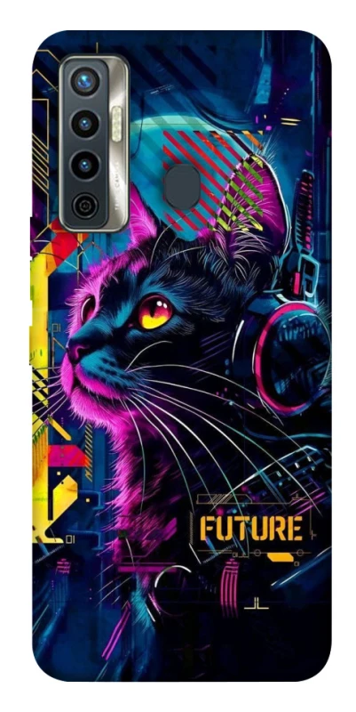 Чохол на TECNO Camon 17 Cyber Cat v2 фото 1 з 1