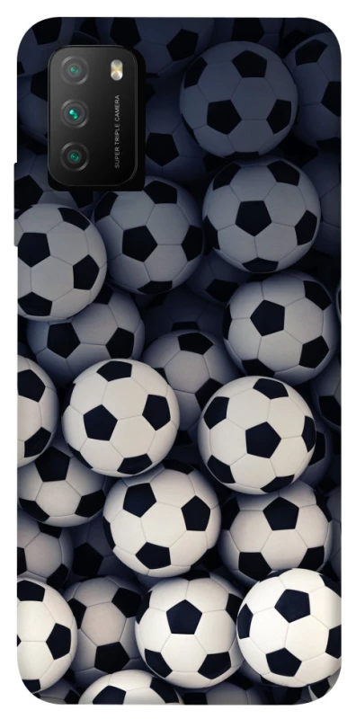Чохол на Xiaomi Poco M3 Футбольні м'ячи фото 1 з 1