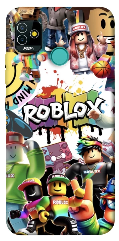 Чехол на TECNO POP 5 Roblox Characters Collage фото 1 из 1