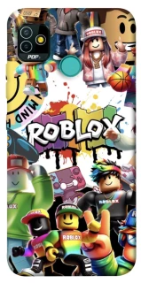Чехол на TECNO POP 5 Roblox Characters Collage фото 1 из 1