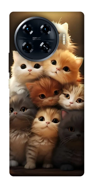 Чехол на TECNO Spark 20 Pro+ Чехол Kittie Love v2 фото 1 из 1