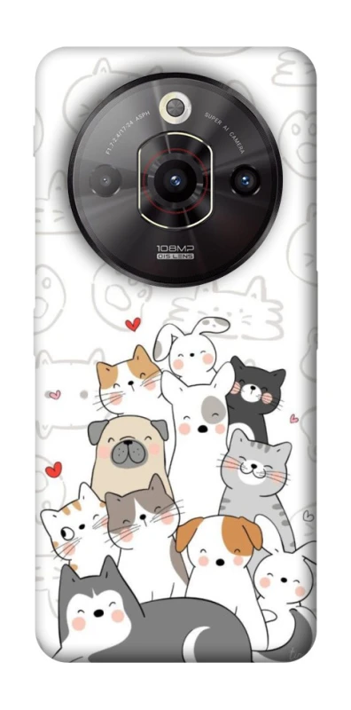 Чохол на ZTE Nubia Focus Pro Funny Pets фото 1 з 1