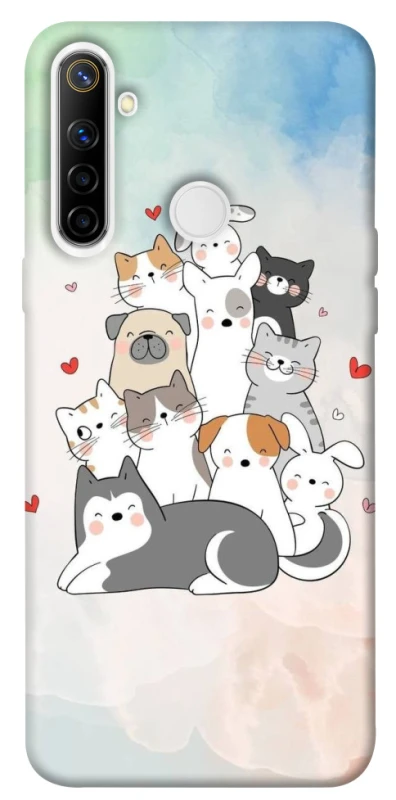 Чохол на Realme 6i Funny Pets ver.2 фото 1 з 1