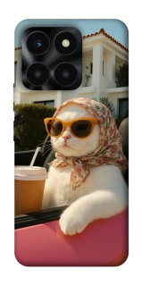 Чехол на Huawei Honor X6a Stylish Cat Cruise фото 1 Чехол на Huawei Honor X6a Stylish Cat Cruise фото 1 из 1