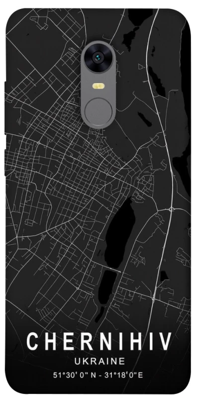 Чохол на Xiaomi Redmi 5 Plus / Redmi Note 5 (Single Camera) Chernihiv map фото 1 з 1