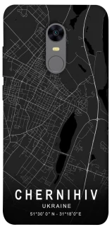 Чохол на Xiaomi Redmi 5 Plus / Redmi Note 5 (Single Camera) Chernihiv map фото 1 з 1