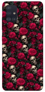 Чехол на Samsung Galaxy A51 Черепа и розы фото 1 из 1