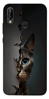 Чохол на Huawei P20 Lite Кіт-підглядач v2 фото 1 Чохол на Huawei P20 Lite Кіт-підглядач v2 фото 1 з 1