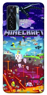 Чохол на TECNO Camon 17 Pro Minecraft world фото 1 з 1