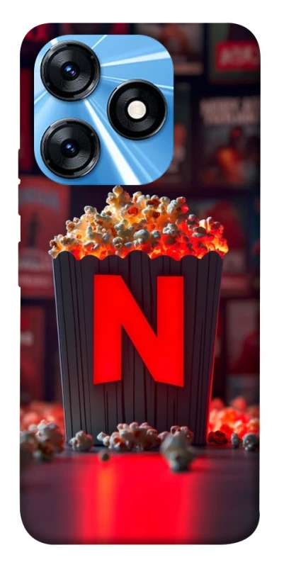 Чехол на TECNO Spark 10 Netflix and popcorn фото 1 из 1