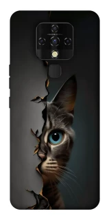 Чохол на TECNO Camon 16 SE Кіт-підглядач v2 фото 1 з 1