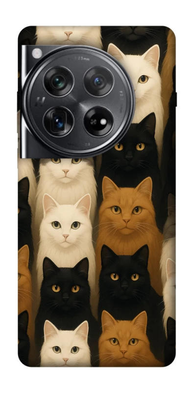 Чехол на OnePlus 12 Colorful Cat Collage фото 1 из 1