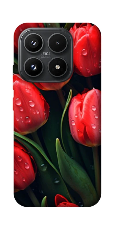 Чехол на Xiaomi 17 Красные тюльпаны фото 1 из 1