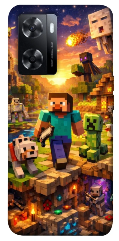 Чохол на Oppo A57s Minecraft v6 фото 1 з 1
