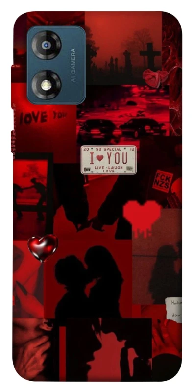 Чохол на Motorola Moto E13 Love collage ver.2 фото 1 з 1
