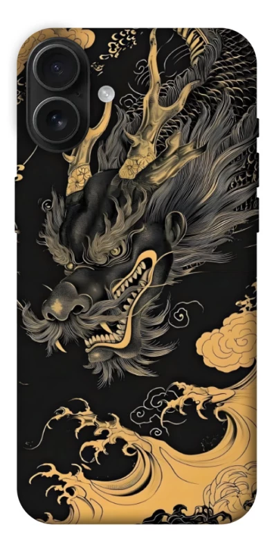 Чохол на Apple iPhone 16 Plus gold dragon фото 1 з 1