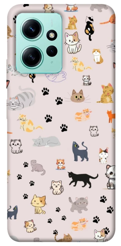 Чохол на Xiaomi Redmi Note 12 4G Cat style ver.1 фото 1 з 1