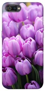 Чехол на Realme C2 Фиолетовые тюльпаны фото 1 из 1