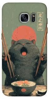 Чехол на Samsung G935F Galaxy S7 Edge Hungry Cat фото 1 из 1