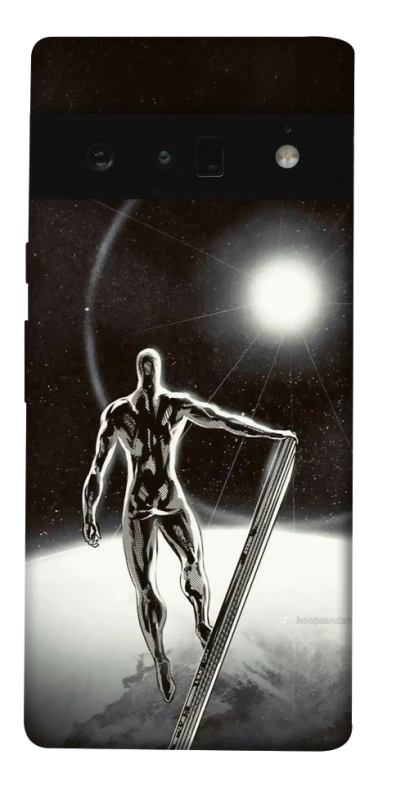 Чехол на Google Pixel 6 Pro Серебряный сёрфер фото 1 из 1