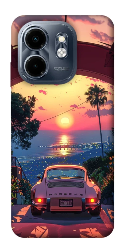 Чехол на Infinix Smart 9 4G / Hot 50i Porsche at sunset фото 1 из 1