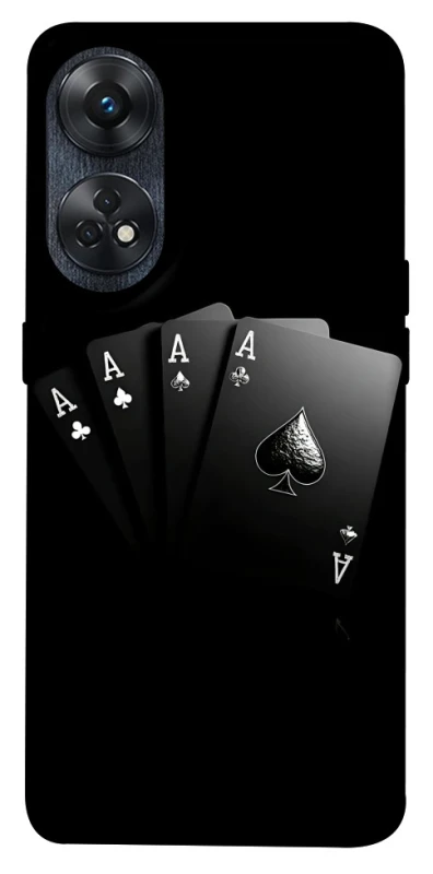Чохол на Oppo Reno 8T 4G Black Cards фото 1 з 1