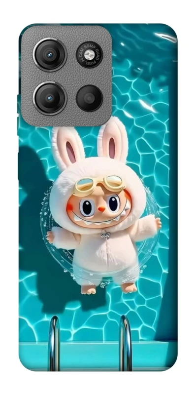 Чохол на Motorola Moto G15 Power Labubu in the pool ver.2 фото 1 з 1