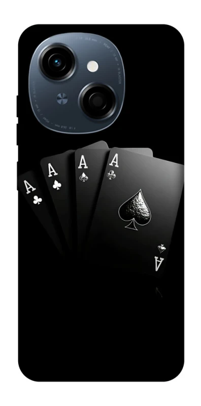 Чохол на TECNO Spark Go 1 Black Cards фото 1 з 1