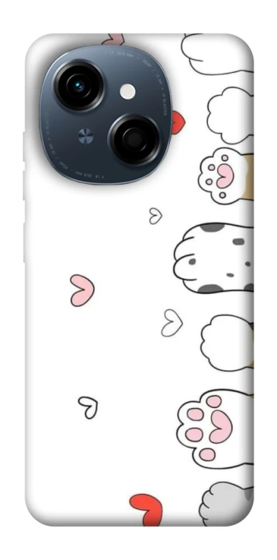 Чехол на TECNO Spark Go 1 Paws фото 1 из 1