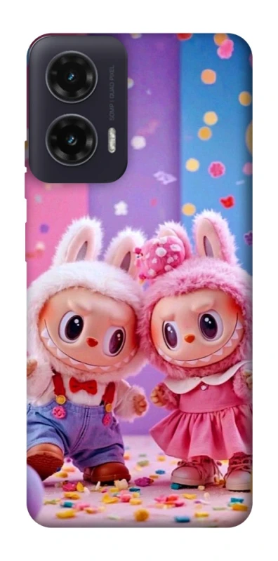 Чохол на Motorola Moto G35 Labubu twins ver.3 фото 1 з 1